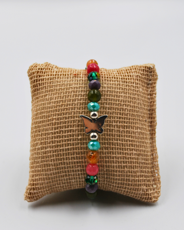 Pulsera de cristales mariposa - Imagen 2