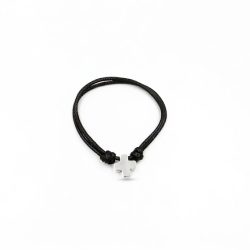Pulsera con cruz de plata