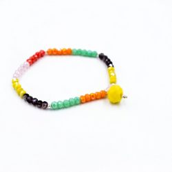 Pulsera de cristales con piedra colgante