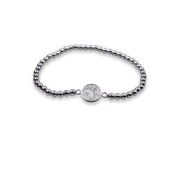 Pulsera elástica con San Benito