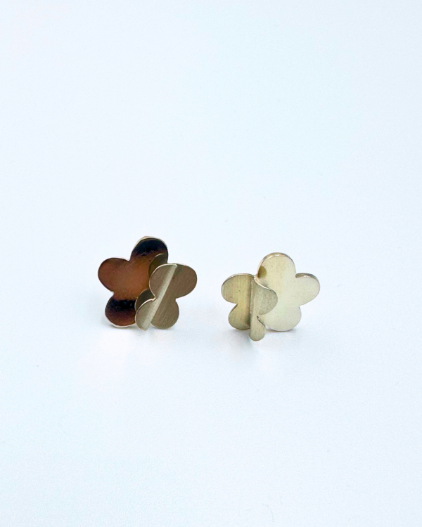 Juego aretes de plata Flower power